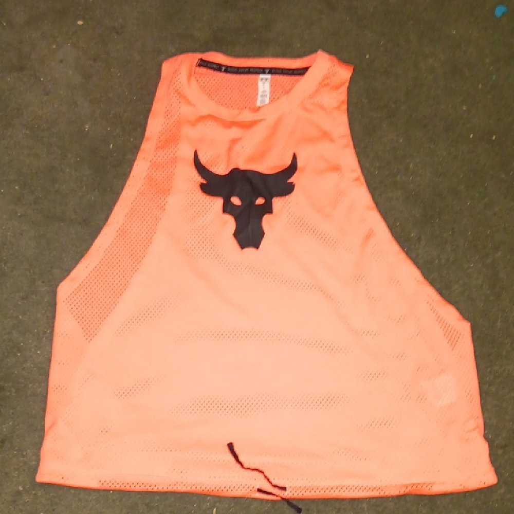 Under Armour Coral Sleeveless Mesh Top